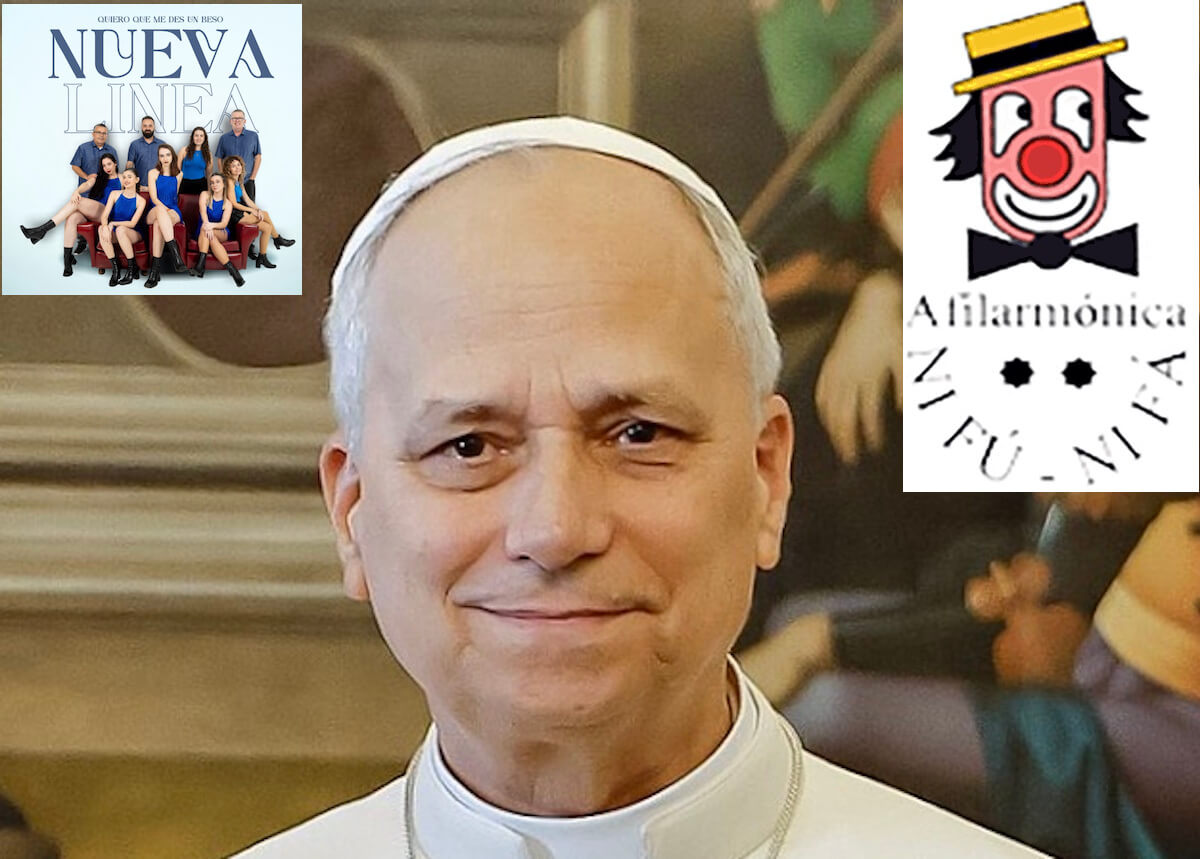 Grupos musicales compiten por agasajar al Papa.