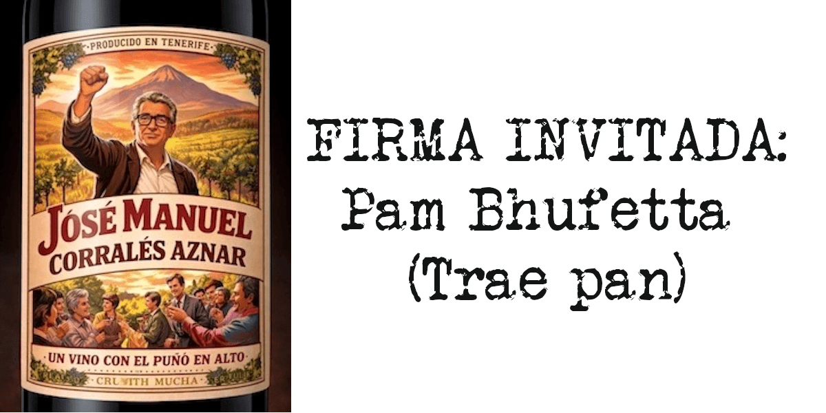 Firma invitada para catar un vino.