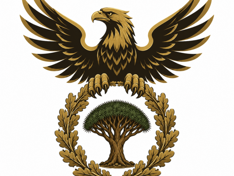Emblema de la prioridad nacional canaria de Drago.