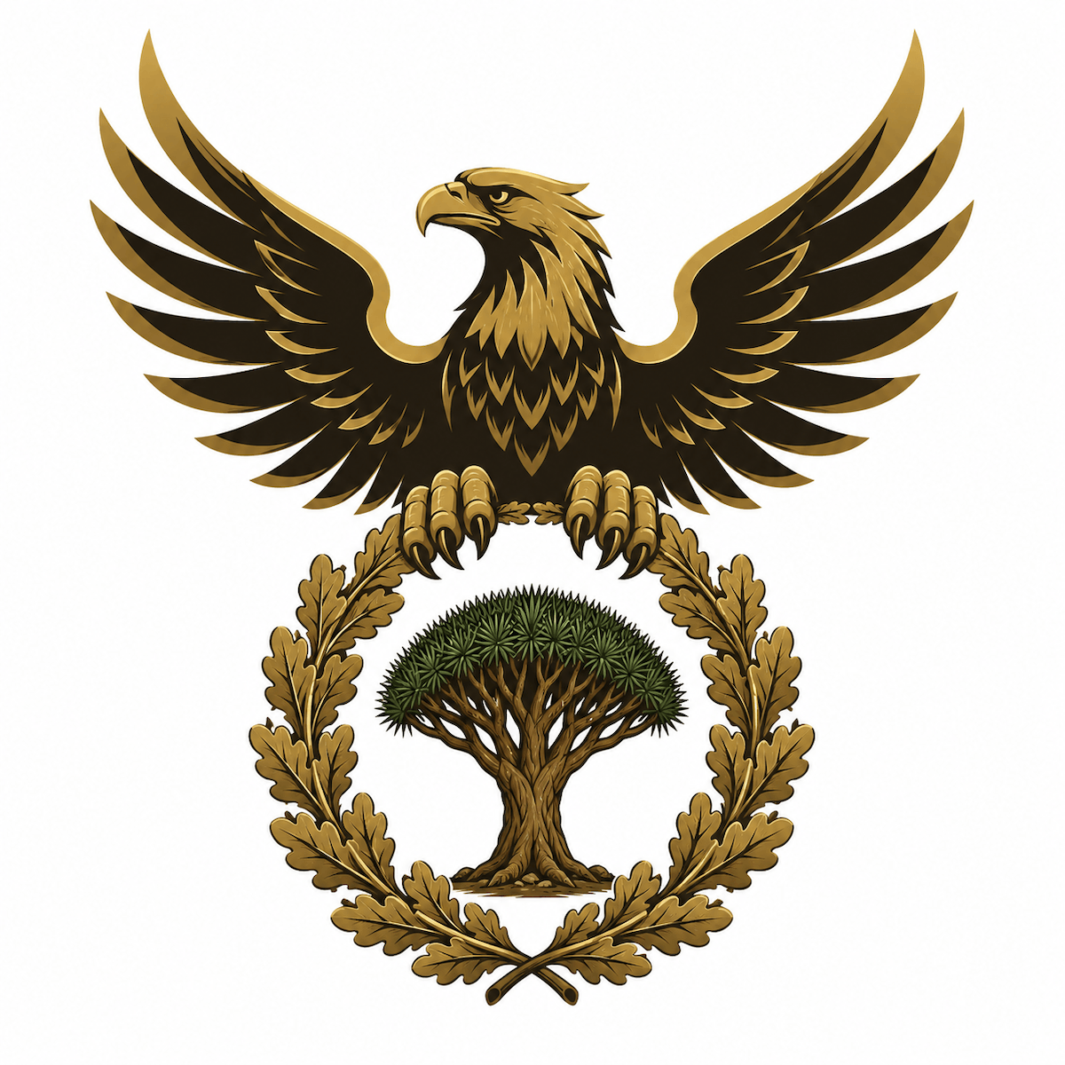 Emblema de la prioridad nacional canaria de Drago.