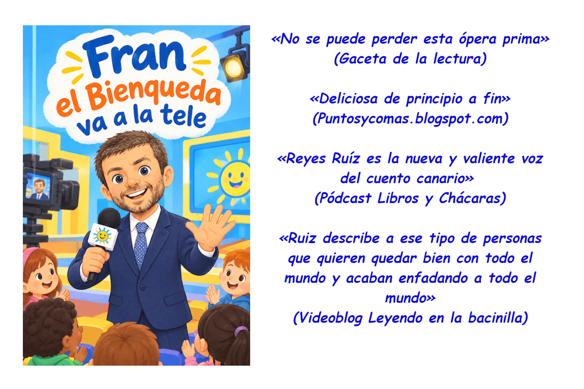 Portada del cuento y críticas especializadas.